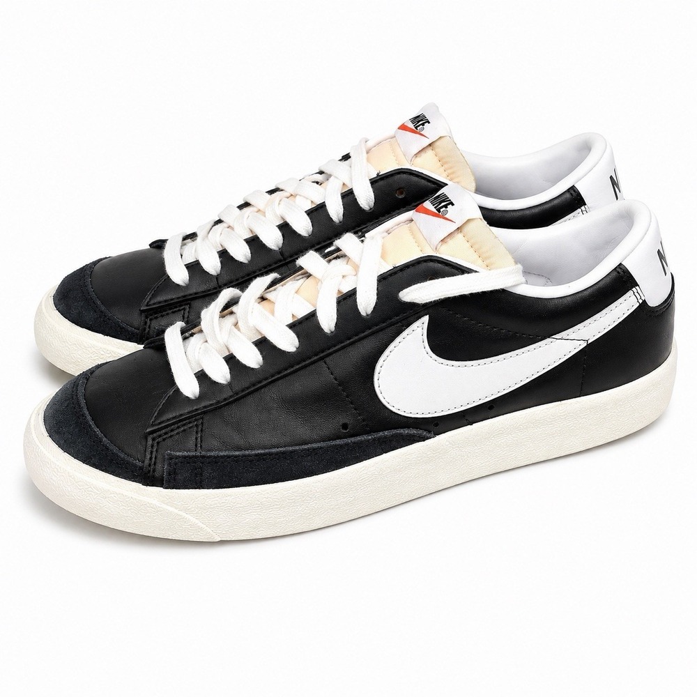 Nike Blazer Low '77 VNTG Black Sail White DA6364-001 Men's Size 10